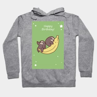 Happy Birthday Giant Banana Sloths Hoodie